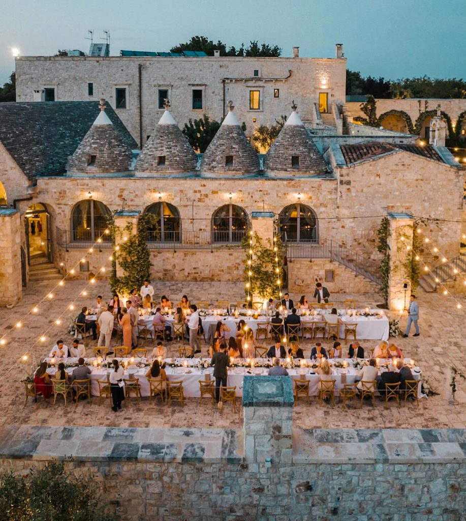In questa foto la location di matrimoni in puglia masseria grieco