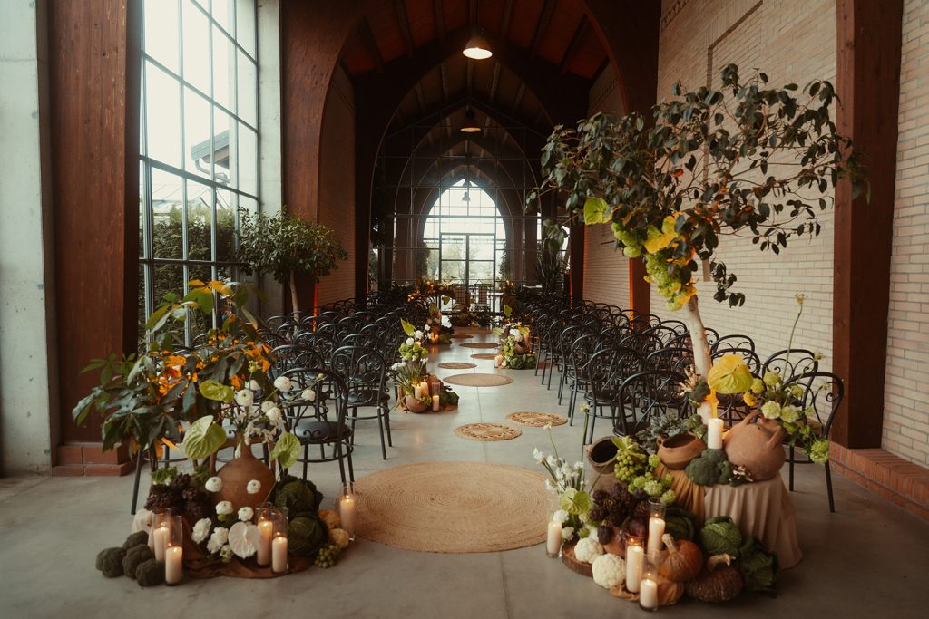 In questa foto i dettagli botanici delle nozze di Giulia e Fabrizio con Federica Iovane e The Flower Company.