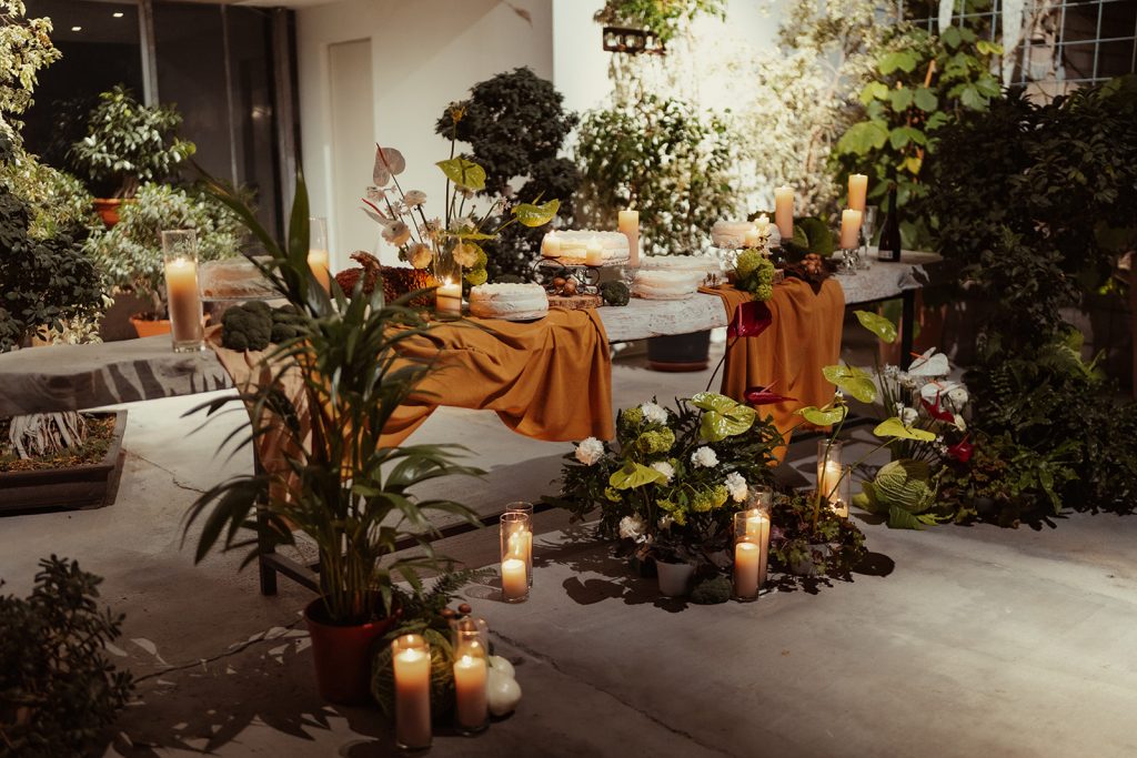 In questa foto i dettagli botanici delle nozze di Giulia e Fabrizio con Federica Iovane e The Flower Company.