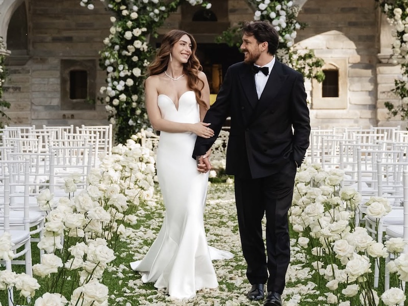 In questa foto, Arianna Cirrincione e Andrea Cerioli alla fine del matrimonio