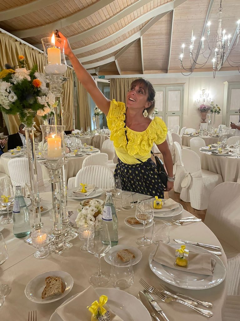 In questa foto la wedding planner paola canale