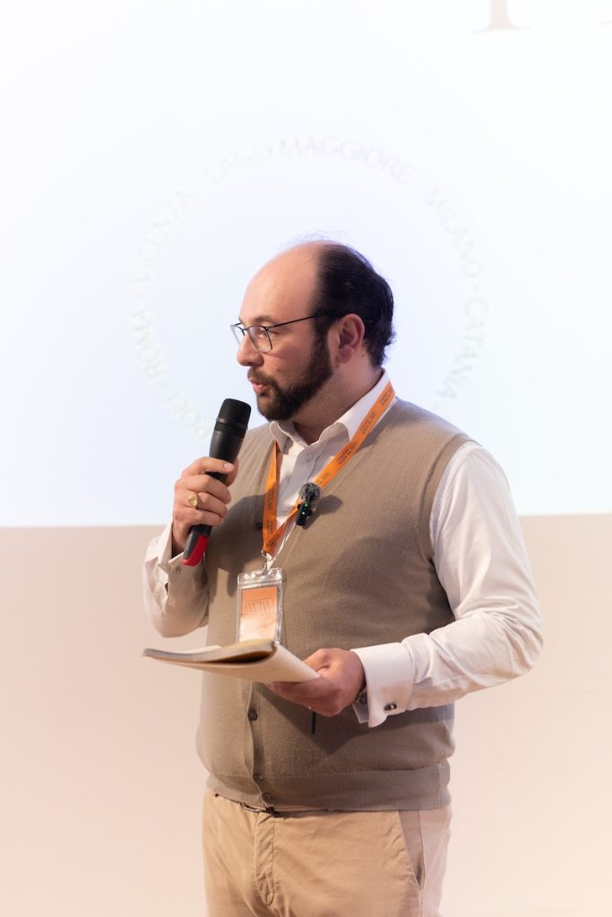 In questa foto Tommaso Corsini al WIM Talk Pescara 2025