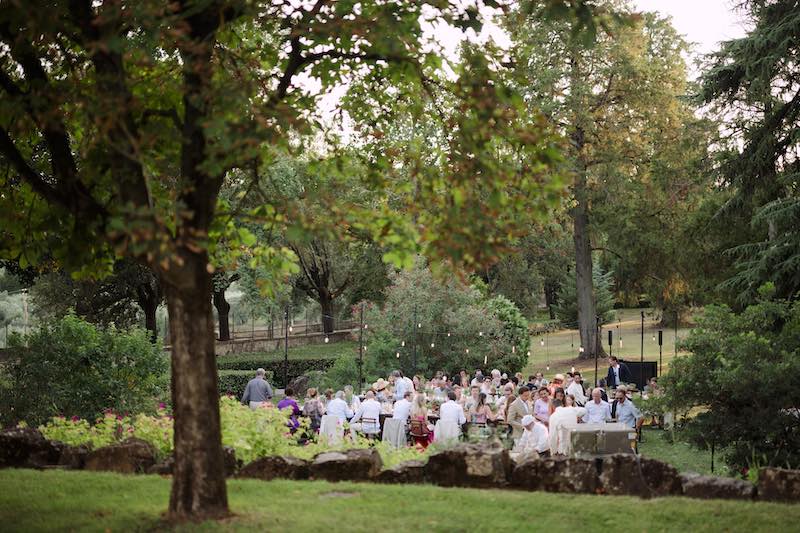 In questa foto, un momento della cena pre-Wedding di Melissa e Bob organizzata da Corsini.Events