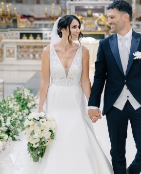 Romantico ed elegante, il matrimonio di Eleonora e Danilo firmato da Giorgia Pirro