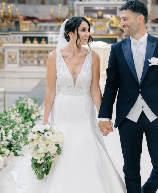 Romantico ed elegante, il matrimonio di Eleonora e Danilo firmato da Giorgia Pirro