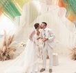 Nozze Matteo Politano e Alessandra Esposito, per la sposa abiti Maison Signore