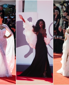 Gli abiti Demetrios alla Mostra del Cinema di Venezia, i look sul red carpet