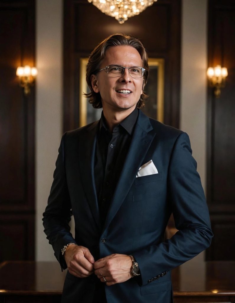 In questa foto, il Wedding Creator Mariano Minetto
