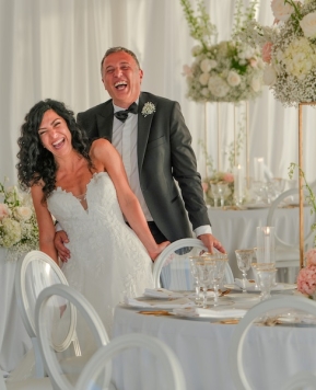 A Sorrento un sogno etereo e raffinato firmato da Stefano Miranda per il matrimonio di Serena e Rino