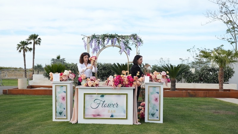 Uno degli angoli esperienziali più iconici dell’evento "Save The Wedding" a Palermo