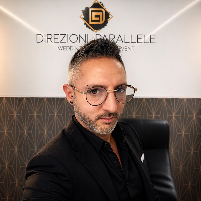 In questa foto, Pasquale Di Febbo il fondatore di Direzioni Parallele Wedding Entertainment