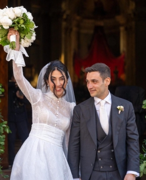 Il matrimonio di Alessandra Campagnola e Luca Pasella: tra atmosfere Bridgerton e dettagli couture