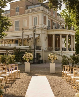 Casina Valadier, un matrimonio da sogno con vista sulla Cittร Eterna