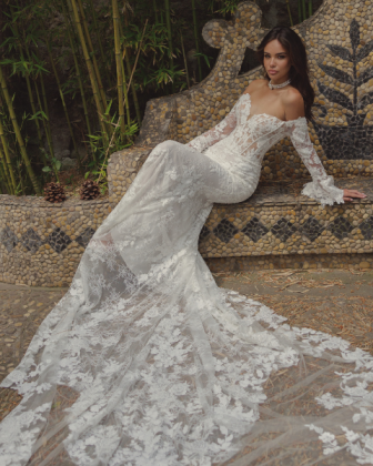 Noblesse, eleganza e contemporaneitร per la collezione Capri Sposa 2027