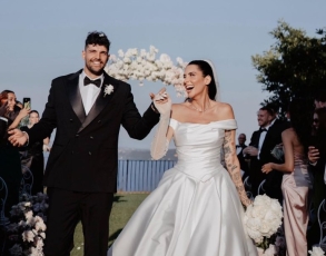 Valentina Vignali e Fabio Stefanini sposi: tre abiti firmati Maison Signore per il giorno del Sì