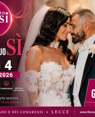 Tre giorni dedicati al Wedding in Puglia, ad ottobre torna a Lecce Salento Sposi 2026