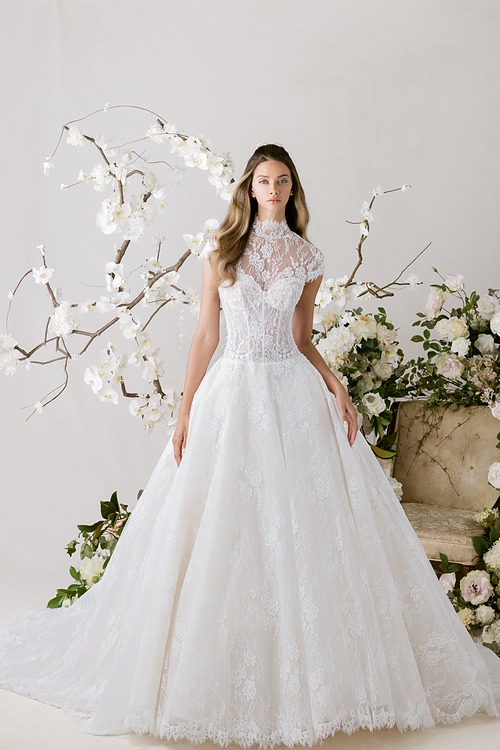 Morilee New York 2027 abito con maniche corte
