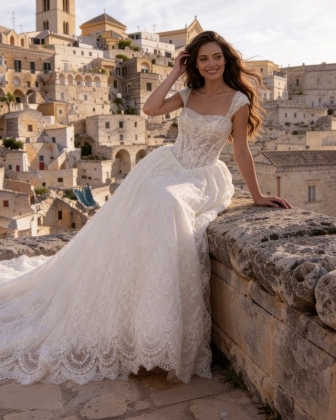 Abiti da sposa Monica Loretti 2027, una nuova idea di eleganza bridal