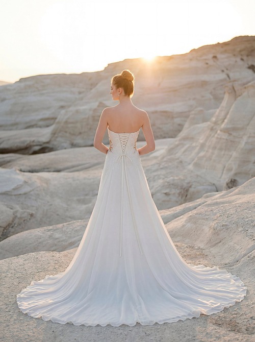 Morilee scollatura corsetto