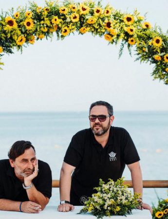 In questa foto i wedding planner di Catania Luca Melilli e Franco Cannata