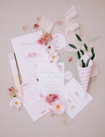 In questa foto una wedding stationery di Angela Bartolomeo