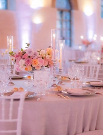 In questa foto una mise en place della wedding planner Angela Bartolomeo